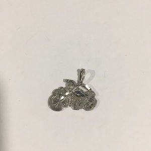 Vintage Sterling Silver Flat Motorcycle 🏍 Charm